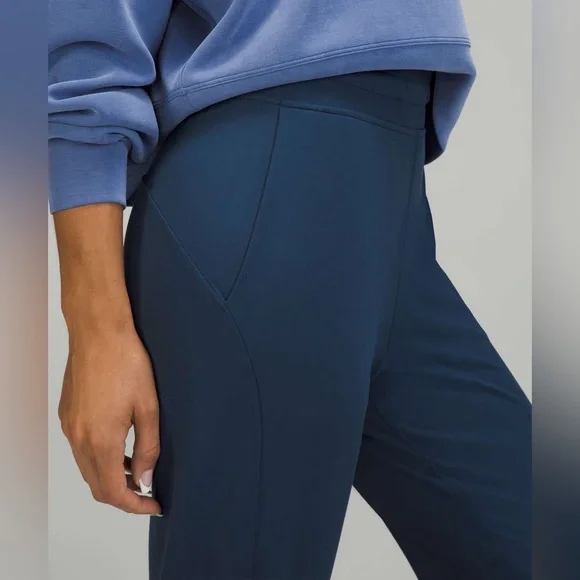 Lululemon Athletica Mineral Blue Ready to Rulu High Rise Cropped Jogger Size 8 - Picture 5 of 11